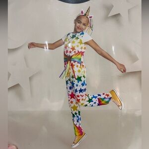 Hyde and EEK Kids Rainbow Unicorn
NWT
Halloween Costume Jumpsuit
Headband S 6-7